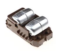 interruptor de ventana Botón regulador del interruptor de control de la ventana eléctrica para Mercedes para Benz W222 S550e S600 S63 Accesorio para automóvil(Marrón)