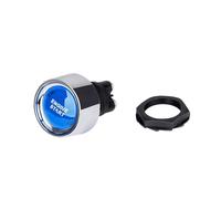 Interruptor de ventana Encendido Para Arranque Motor Coches Embarcaciones 12 V 50 A 3 Pines SPST Momentáneo Sin Llave Con Botón Pulsador Encendido apagado(Blue)