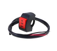Interruptor de ventana Interruptor Faro 22 Mm Para Motocicleta General Lights Botón De Manillar De Tres Líneas Para Encendido apagado