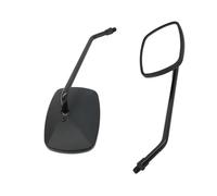 Interruptor de ventana Para Espejo Retrovisor De Motocicleta Universal Cuadrado Amplio Campo Visión Para Diámetro M10(Black)