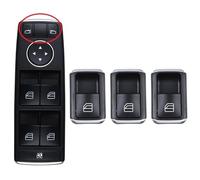 Interruptor de ventana para Mercedes para Master para W204 para W212 (Set | Compatible con Mercedes 2049055402 2049055302 2049058202 Medición precisa Reemplazo directo Rendimiento estable Resistente a