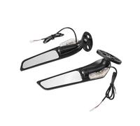 Interruptor de ventana Para YZF Para R1 Para R6 Para R3 Para Suzuki Para GSXR Espejos Laterales Modificados Ala Viento Giratorio Ajustable Con Luz LED(With light)