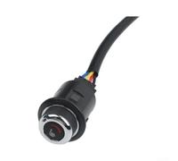 Interruptor de ventilación y calefacción para asiento de coche 12 V/24 V - 23 mm, indicador LED rojo/azul, precableado con cable de 20 cm para control climático DIY en el coche, camión y vehículo