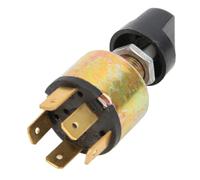 Interruptor de Ventilador de 3 Velocidades de 12V, Interruptor de Soplador de 3 Velocidades de Aire Acondicionado, Perilla de Rotación de Plástico de Control de CA Universal para