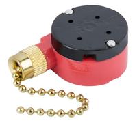 Interruptor de ventilador de techo, cadena de tracción de 3 velocidades, interruptor de control de cadena de tracción de repuesto para ventiladores, lámparas de pared, luz de gabinete, de
