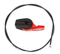 Interruptor del acelerador - Kit de reemplazo del control del interruptor del cable del acelerador for cortacéspedes de jardín (65 pulgadas) (Color : Red)