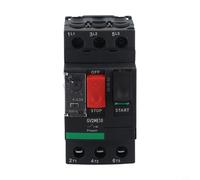 Interruptor del disyuntor del motor, botón negro de la protección GV2ME10C 4-6.3A reinicio manual de la sobrecarga térmica para el equipo industrial