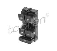 Interruptor del elevador de ventana delante negro 119 925 TOPRAN para VW SKODA