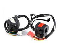 Interruptor del manillar de la motocicleta, 2pcs 7/8", Interruptor de control de arranque de luz de señal de de bocina de motocicleta