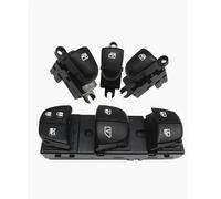 Interruptor del regulador ventana Interruptor Ventana Eléctrica Para Nissan Para X-trail T32 Para Qashqai J11 Para Serena C26 C27 Botón Elevador De Vidrio Con Control LED Cuatro Ventanas(E)