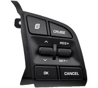 Interruptor del volante Compatible con Hyundai para Tucson 2015-2019 96710D3500 Botones de control de crucero del volante Interruptores de botón de volumen remoto Accesorios para automóvil(R)