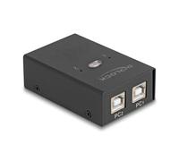 Interruptor DeLock 11505 USB 2.0 con 2 entradas y 4 salidas metálico