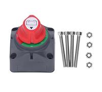 Interruptor Desconexión Batería, Switch Interruptor Maestro DC 12-48V, Carcasa ABS, Estudio de Cobre Rojo - Protección Anticorrosión, Corte Seguro, Uso en Barcos y Vehículos