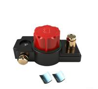Interruptor Desconexión para batería 12V/24V Aleación Zinc para Coche Camión RV - Cortacorrientes Manual Terminal Negativo Descarga 10.5x4cm(Red)