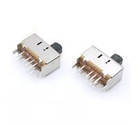 Interruptor deslizante 10PCS Micro Mini Botón de interruptor palanca 8 PINES 3 posiciones 2P3T doble vertical