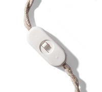 Interruptor deslizante unipolar blanco. Diseño de Achille Castiglioni