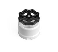 Interruptor/Desviador de porcelana blanca con lazo - Negro