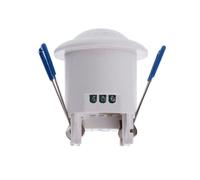 Interruptor detector de movimiento PIR de seguridad de 12 V 360°, interruptor de botón de encendido y apagado, impermeable, control LED momentáneo, palanca basculante, detector de intensidad de