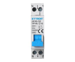 Interruptor diferencial 1P+N 10A C10 220V 4,5kA 30mA 220V 1 Módulo DIN Ettroit JXL30-32-1P+N-10A