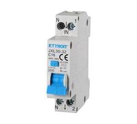 Interruptor diferencial 1P+N 16A C10 220V 4,5kA 30mA 220V 1 Módulo DIN Ettroit JXL30-32-1P+N-16A