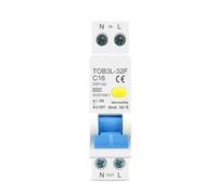Interruptor diferencial automático RCBO 1P+N 6KA, protección contra sobrecorriente y fugas, 18 mm, 230 V, 50/60 Hz.(25A)