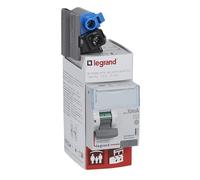 Interruptor diferencial bipolar 230V~ Tipo AC 63A sensibilidad 30mA llegada alta y salida alta por terminales de tornillo - 2 módulos acepta el paso del peine de alimentación
