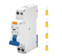 Interruptor diferencial compacto GOEDCH FI/LS: Interruptor automático de corriente residual de 16 A y 30 mA con protección contra sobrecarga, interruptor automático de 230 V y 16 A con interruptor