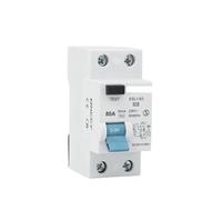 Interruptor diferencial de corriente de fuga a tierra de riel DIN RCD tipo B, interruptor diferencial de CC RCCB RCD 2P 4P 40A 63A 80A 30mA 100mA 300mA, interruptor automático RCD de 10KA(2P,63A 30mA)
