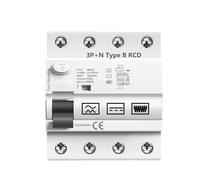 Interruptor diferencial de corriente de fuga a tierra GYL9 tipo B for riel DIN RCCB de CC RCD 2P 4P 63A 30mA 100mA 300mA 6KA IEC62423(2P-63A-30mA)