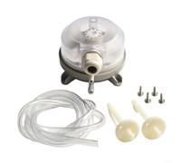 Interruptor diferencial de presión de aire ajustable, 20-500 Pa, microinterruptor para ventilación, aire acondicionado, ventilador, protección contra sobrecalentamiento, ajuste visible, gris (30-300