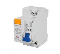 Interruptor diferencial de sobrecorriente 2P C 16A 30mA Tipo AC - Protege circuitos eléctricos y previene sobrecargas y descargas.