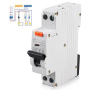 Interruptor Diferencial, Diferencial Superinmunizado, Interruptor Magnetotérmico Diferencial, 30 Ma 1p+N 6 Ka Salvavidas Interruptor Diferencial, Con Protección Sobrecorriente Y Fugas Disyuntor