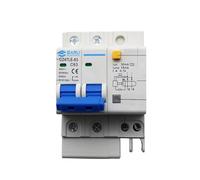 Interruptor Diferencial, Disyuntor En Miniatura Uso Apto for El Hogar DZ47LE-63, Interruptor De Aire 1P/2P/3P/4P Con Protector Fugas, Puerta Principal Trifásica(3P,32A)