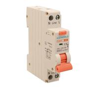 Interruptor diferencial magnetotérmico 1 módulo tipo A, 6A C6, RCBO Slim 1P+N 6kA 30mA 220V, Curva C, Serie PL8HT Profesional