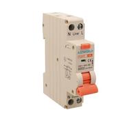 Interruptor diferencial magnetotérmico 10 mA para zonas húmedas, 6 A C6, RCBO tipo A curva C, 1 módulo DIN, 1P+N 6 kA 220 V, serie PL8HT profesional
