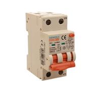 Interruptor diferencial magnetotérmico tipo A 20A B20, RCBO bipolar 2P auténtico (NO 1P + N), curva B 6kA 30mA, doble palanca con diagnóstico visual, 2 módulos DIN, serie PL8M2