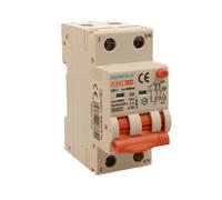 Interruptor diferencial magnetotérmico tipo A 300 mA 16 A C16, bipolar 2P (NO 1P + N), curva C 6 kA, doble palanca con diagnóstico visual, 2 módulos DIN, serie PL8M2