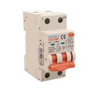 Interruptor diferencial magnetotérmico tipo A 300 mA 40 A C40, bipolar 2P (NO 1P + N), curva C 6 kA, doble palanca con diagnóstico visual, 2 módulos DIN, serie PL8M2