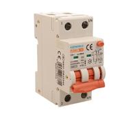 Interruptor diferencial magnetotérmico tipo A 40 A C40, bipolar 2P verdaderos (NO 1P + N), curva C 6 kA 30 mA, doble palanca con diagnóstico visual, 2 módulos DIN, serie PL8M2