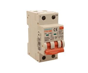 Interruptor diferencial magnetotérmico tipo A 40A B40, RCBO bipolar 2P auténtico (NO 1P + N), curva B 6kA 30mA, doble palanca con diagnóstico visual, 2 módulos DIN, serie PL8M2