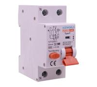 Interruptor diferencial magnetotérmico tipo F 63A C63, RCBO Tipo F Curva C 6kA 30mA, 1P + N 2 módulos DIN, para bombas de calor, climatizadores, lavadoras, motores controlados por inversor