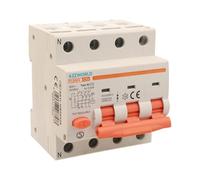 Interruptor diferencial magnetotérmico trifásico 380 V 25 A C25, RCBO Tipo AC Curva C, 3P + N 6 kA 30 mA, 4 módulos DIN, Serie PL8M4 Profesional Electromagnético