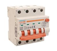 Interruptor diferencial magnetotérmico trifásico 380 V Tipo A 300 mA 20 A C20, 4P Vero (NO 3P + N), curva C 6 kA, doble palanca con diagnóstico visual, 4 módulos DIN, serie PL8M4
