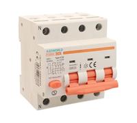 Interruptor diferencial magnetotérmico trifásico tipo A, 32 A C32, RCBO 3P+N 6 kA 30 mA Curva C 380 V, 4 módulos DIN, serie PL8M4 profesional electromagnética