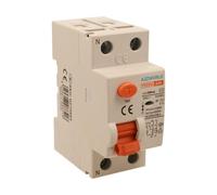 Interruptor diferencial puro 2P 2 polos, 63 A 300 mA, RCCB salvavidas tipo AC 6kA 220 V, ocupa 2 módulos DIN