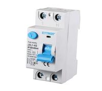 Interruptor diferencial puro, 2P 300mA 6kA 240VAC, ahorro de vidas, ocupa 2 módulos DIN (2P-25A-6KA-300mA)