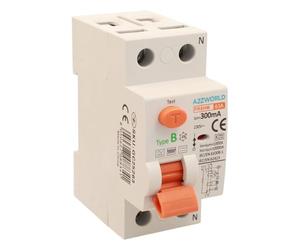 Interruptor diferencial puro tipo B 300 mA, salvavidas tipo B 63A, RCCB 1P+N 10kA 220V, 2 módulos DIN, serie PR8HM electromagnética, certificado IEC61008-1
