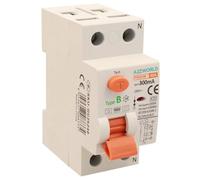 Interruptor diferencial puro tipo B 300 mA, salvavidas Type B 40A, RCCB 1P + N 10kA 220 V, 2 módulos DIN, serie PR8HM electromagnética, certificado IEC61008-1