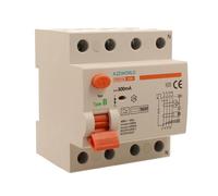 Interruptor diferencial puro tipo B trifásico, salvavidas 300 mA 25 A, RCCB 3P + N 10 kA 380 V, 4 módulos DIN, serie PR8HM electromagnética, certificado IEC61008-1