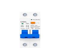 Interruptor diferencial RCBO tipo C de 2 polos, 230 V CA (protección contra sobrecarga, cortocircuito y corriente residual)(25A)